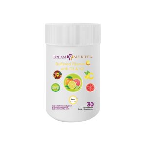 Dream Nutrition Buffered Vitamin C 500mg with D3 & K2 30 Tablets